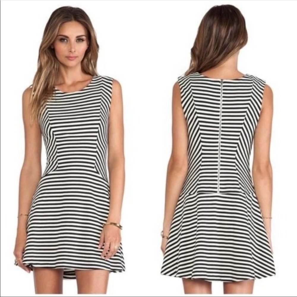 Free People Cha Cha Striped Skater Dress Women’s Size M